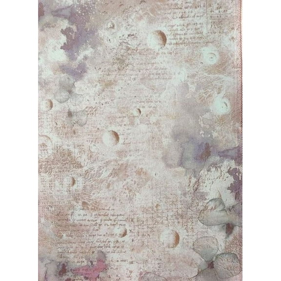 Lunar Traces Designer Printed AIDA Fabric. Canvas for embroidery with an applied background KF-1258A