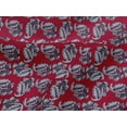 thumbnail image 4 of oneOone Viscose Jersey Fabric Leaves & Floral Block Printed Fabric 1 Yard 60 Inch Wide, 4 of 4