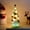 Multicolor, variant on Usmixi Mini Christmas Tree with Flocked Pines Needles, Christmas Ball Ornament, Gift Decoration Tree with LED Lights, Artificial Pre-lit Christmas Tree for Kitchen
