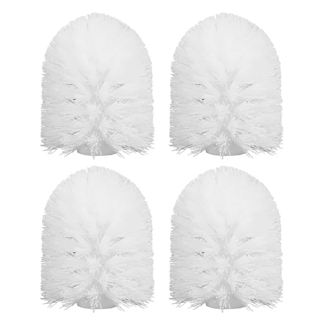 Cabezales de repuesto de rosca para limpieza de inodoro, cabezales de cepillo para inodoro, accesorio de baño, 4 Uds.