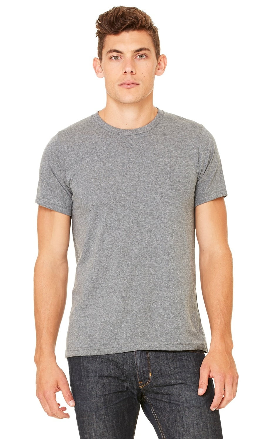 The Bella + Canvas Unisex Jersey Short Sleeve T-Shirt - DEEP HEATHER ...