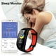 thumbnail image 5 of Reloj Rojo-Conectado Mujeres Hombres Niños IP68 Reloj de Pulsera Conectado a Prueba de Agua Conectar con Cardio Podómetro Sueño Despertador Notificaciones Reloj Inteligente Deportivo, 5 of 5