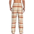 thumbnail image 6 of Cauagu Minimalist plaid Mens Pajama Pants Sleep & Lounge Pants,PJ Bottoms with Pockets-XX-Large, 6 of 7