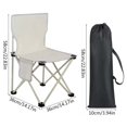 thumbnail image 2 of Ganfancp Silla Plegable para Exteriores Camping Picnic Silla Plegable Portátil Respaldo Silla de Pesca Excursión a Casa Silla Multifuncional de Ocio para Esbozar Liquidación 1X Silla Plegable 1X Bols, 2 of 2