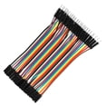 thumbnail image 1 of Jumper Wire For Breadboard, Colorful Practical 40pin M To F / 40pin M To M / 40pin F To F Safe Jumper Wire Set, For 10 Colors 10cm 3pcs Construction Or Repair, 1 of 8