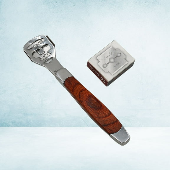 WHAMVOX Alloy Steel Leather Skiving Tool with Comfortable Wooden Handle for DIY Leather Craft Multi 1 Set