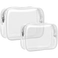 TRAHOOTSA Approved Toiletry Bag 2 Pack Clear Travel Bags for