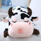 thumbnail image 2 of Vaca de peluche, suave almohada de vaca, regalo para niños, adorable vaca de peluche, peluche de granja, almohada de peluche de vaca blanca y negra con lunares., 2 of 5