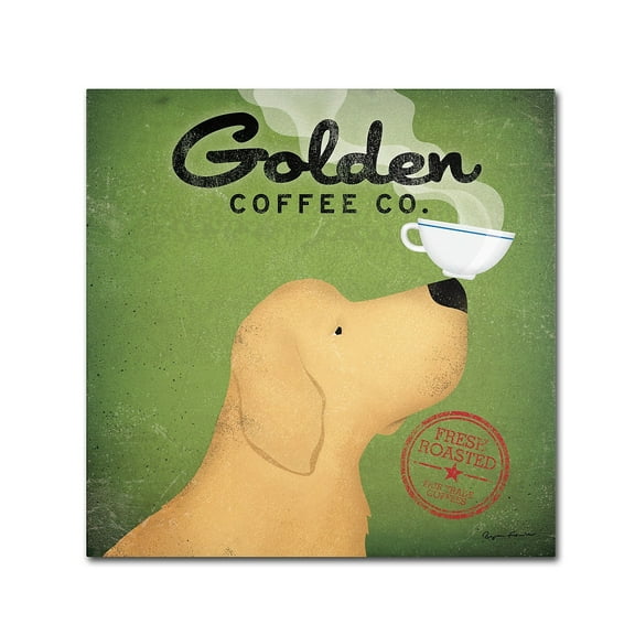 Golden Coffee Co' Canvas Art by Ryan Fowler