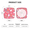 thumbnail image 5 of Gukieu Yoga Unicorn Print Square Cushion Cover, Elastic Strap Chair Protector, Suitable for Family Restaurant, Hotel Banquet Decorations-Six Piece, 5 of 7