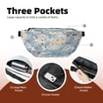 thumbnail image 4 of Naloa Animals Travel World Map Print Running Belts for Men Women,Running Fanny Pack with 2-Zipper Pockets,Waterproof Waist Pack for Travel Hiking Running Outdoor Sports, 4 of 8