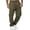Army Green, variant on Cargo Pants for Men, Loose Straight Leg Drawstring Waist Casual Pants, Multi Pocket Functional Wrinkle Resistant Trendy Everyday Urban Streetwear Trousers