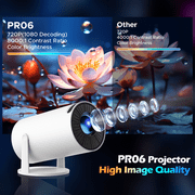 CAMPARK Mini Projector with WiFi and Bluetooth, Portable Projector Full HD 4K Support with Automatic Vertical Keystone Correction 270° Rotation Projector and Android 11.0 Smart Projector