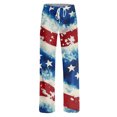 thumbnail image 3 of 250th Anniversary Women's Casual Long Pajama Elastic Waist Wide Leg Funny Stars and Flag Graphic Pjs 4th of July Drawstring Wide Leg Jogger Lounge Yoga Sweat Pants, 3 of 6