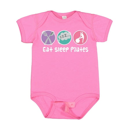 

Inktastic Eat Sleep Pilates Gift Baby Girl Bodysuit