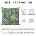 thumbnail image 6 of Nawypu Chinoiserie Pillow Covers Set of 2,Green Flower and Bird Pillow Cover Chinoiserie Decor Outdoor Pillows Suitable for Couch Pillows Living Room Bedroom, 6 of 6