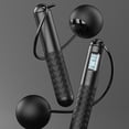 thumbnail image 3 of Cordless Jump Rope with Counter, Adjustable Smart Skipping Rope for Fitness Cardio Workout Exercise,Black & White, 3 of 11