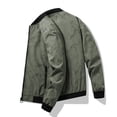 thumbnail image 6 of Fgnfyis Jackets for Men Fashion Flight Jacket Casual Baseball Coat Autumn Stylish Outerwear for Young Adults Stand Collar Mens Winter Coat Green XXL, 6 of 9