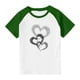 thumbnail image 3 of Blusas y camisas de manga corta con cuello redondo para niños y niñas, blusa de manga corta con estampado de cuello redondo, 3 of 7