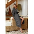 thumbnail image 6 of Ekouaer Women Robes Long Knit Bathrobe Lightweight Soft Summer Kimono Robes Casual Loungewear with Attached Belt, 6 of 7