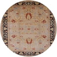 thumbnail image 1 of Ahgly Company Indoor Round Mid-Century Modern Sienna Brown Oriental Area Rugs, 5' Round, 1 of 6