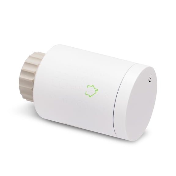 M Buder Intelligent Radiator Actuator Programmable Thermostatic Valve Temperature Controller Voice Control Smart Home Heating Thermostat ABS White 3.5 inches / 90 mm