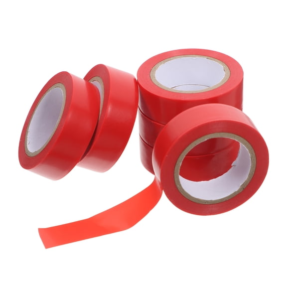 Minkissy Red Electrical Tape Strong Adhesion for Automotive, Industrial, Home, and Use - Insulation Tape