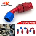thumbnail image 1 of PTEF AN6 AN8 Straight 0 45 90 120 180 Degree Reusable Swivel PTFE Hose Fittings~1277, 1 of 1