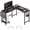 Black, variant on EDX L Shaped Computer Desk Corner Desk, Gaming Table 50 inch PC Writing Study Desk for Home Office Dorm Small Space, Black