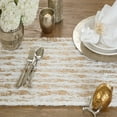 thumbnail image 3 of Fennco Styles Contemporary Brushed Foil Faux Fur Table Runner 16 x 72 Inch, 3 of 4