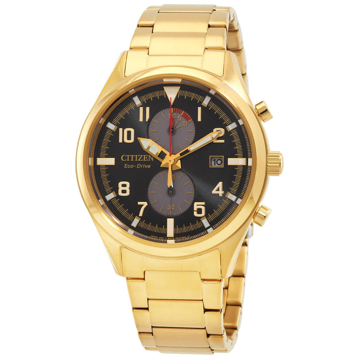 Citizen Eco-Drive Men's Gold-Tone Stainless Steel Chronograph
