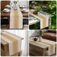 thumbnail image 5 of Ombre Khaki Brown Table Runner 70 Inches Long,Solid Color Gradient Minimalist Modern Kitchen Dining Burlap Linen Tablerunner for Small/Round/Square/Wedding/Coffee/Dining Table Party Décor 13 x 70, 5 of 9