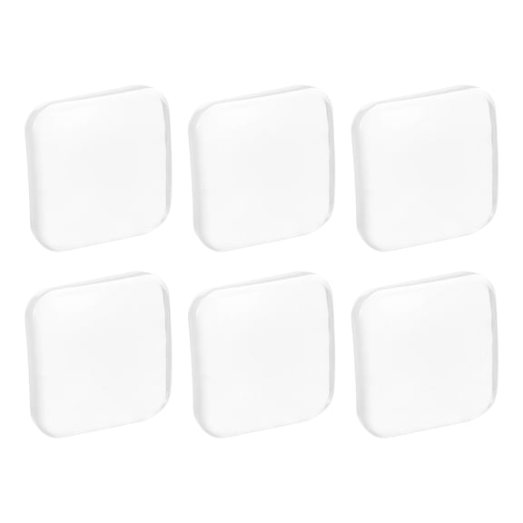 Uxcell Door Stoppers Wall Protector, 6pcs Soft Silicone Door Handle Buffers, Self Adhesive Door Knob Guard, Transparent