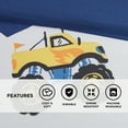 thumbnail image 5 of Regency Heights Twin/Twin XL Size Comforter Sets, 3-Piece Kids Bedding Set for Boys, Monster Truck Comforter Bed Set, Blue, 5 of 7