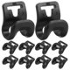 thumbnail image 1 of 10 ganchos de plástico para carpas de camping al aire libre, ganchos para toldos, conexión para postes de carpa, clip de fácil instalación para carpas interiores y exteriores, accesorios para acampar., 1 of 5