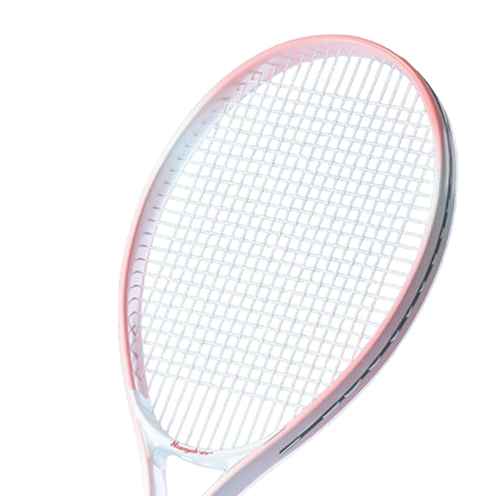 Moyitang Tennis Racket Portable Single Racquet for Park Backyard Garden Pink
