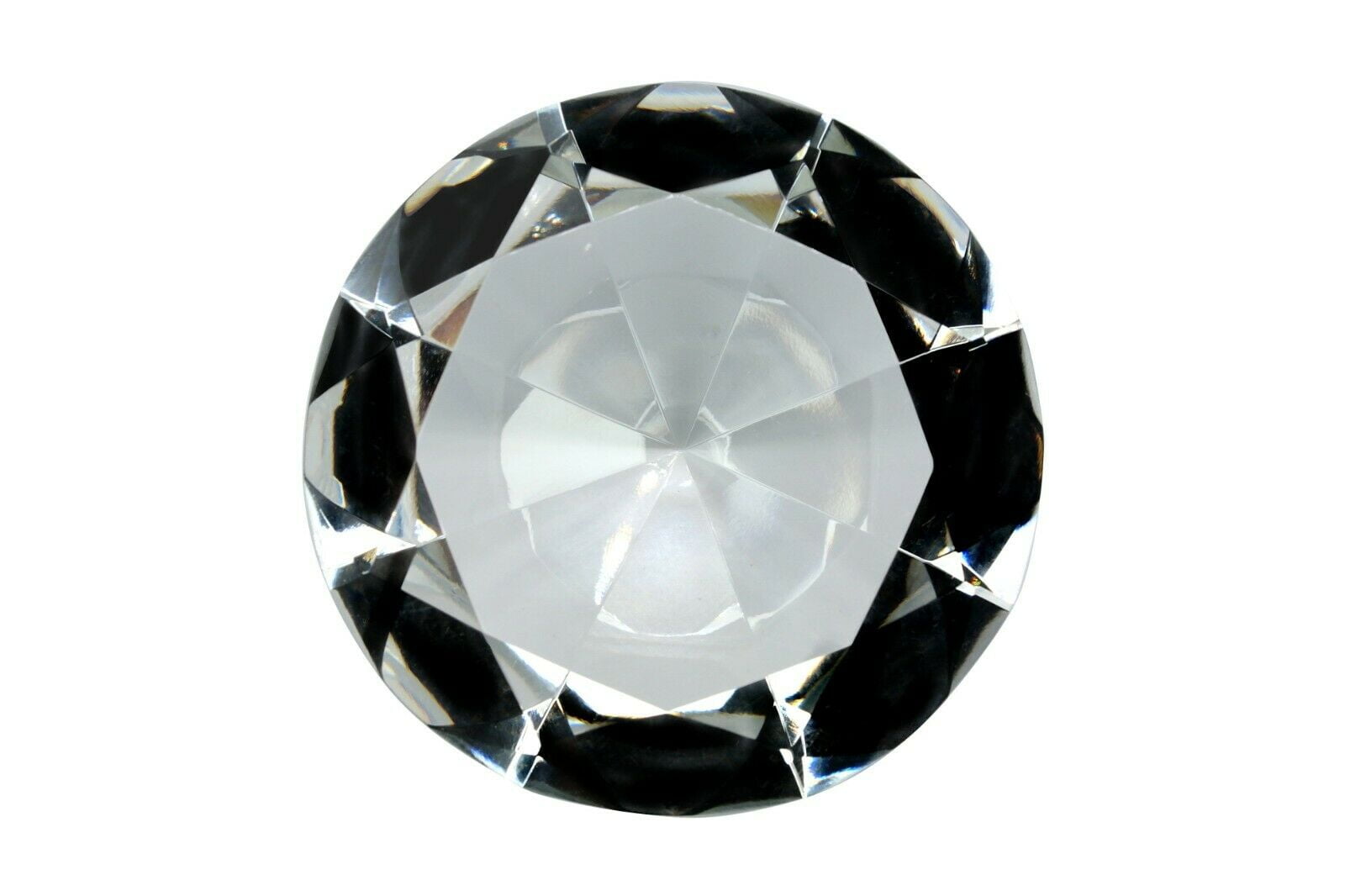 30-80 mm Fancy Round Cut Crystal Glass Diamond Paperweight Box Set 12 PCS 