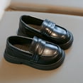 thumbnail image 5 of Miluxas Girl's Loafers Slip On Round Toe Shoes School Uniform Pure Color Dress Shoes for Girls (Toddler/Little Kid/Big Kid) Black 33(33), 5 of 7