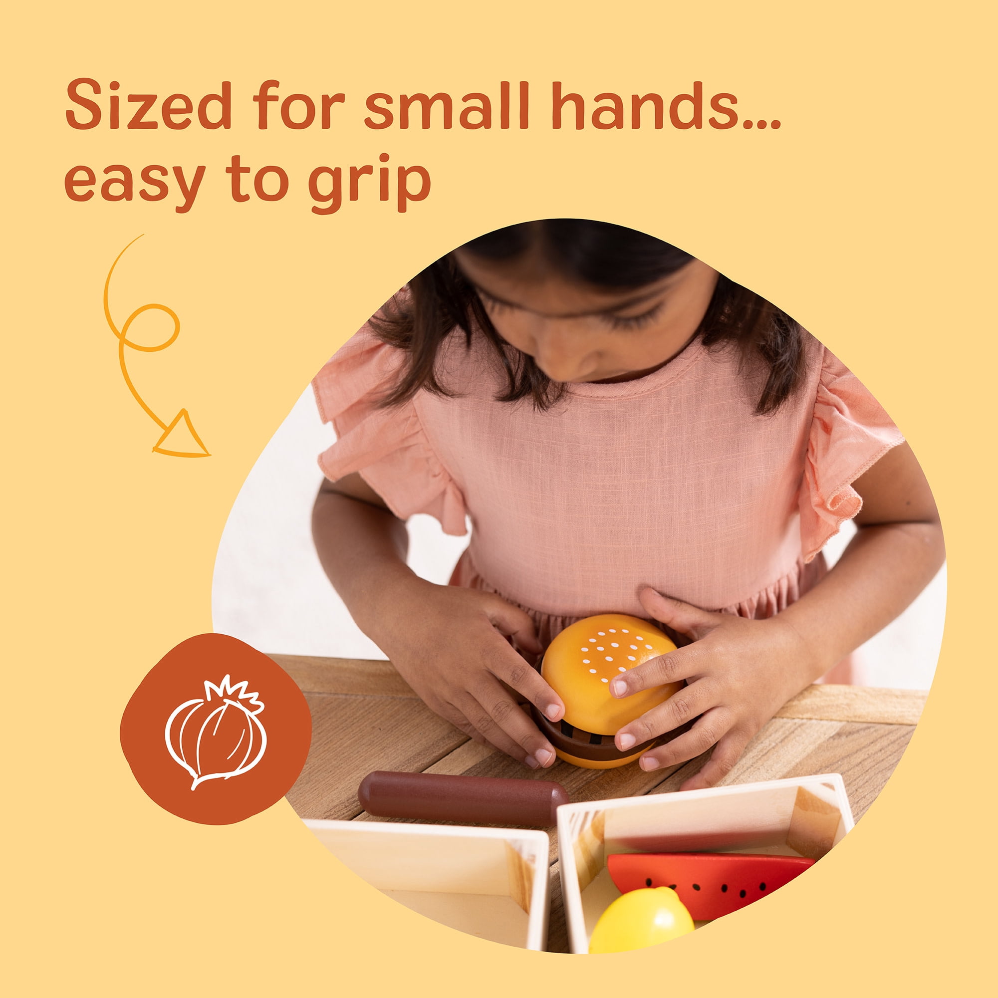 Melissa & Doug Food Groups - 21 Wooden Pieces and 4 Crates, Multi