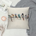 thumbnail image 2 of COMIO Birds Throw Pillow Covers Outdoor Birds Pillow Case for Spring Summer Sofa, Couch, Patio Home Decoration, 2 of 5