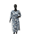 thumbnail image 1 of DWEEP SARA Blue Heavy Rayon Straight Floral Print Kurti, XL, 1 of 1