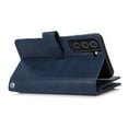 thumbnail image 5 of SaniMore for Samsung Galaxy S23 6.1" Case, Samsung Galaxy S23 Wallet Case with Card Holder & Powerful Magnetic Flip Kickstand Shockproof PU Leather Wrist Strap Folio Cover, Darkblue, 5 of 7