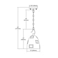 thumbnail image 3 of Elk Home 12-Inch Wide Strasburg Mini Pendant Transitional-Antique Gold, 3 of 3