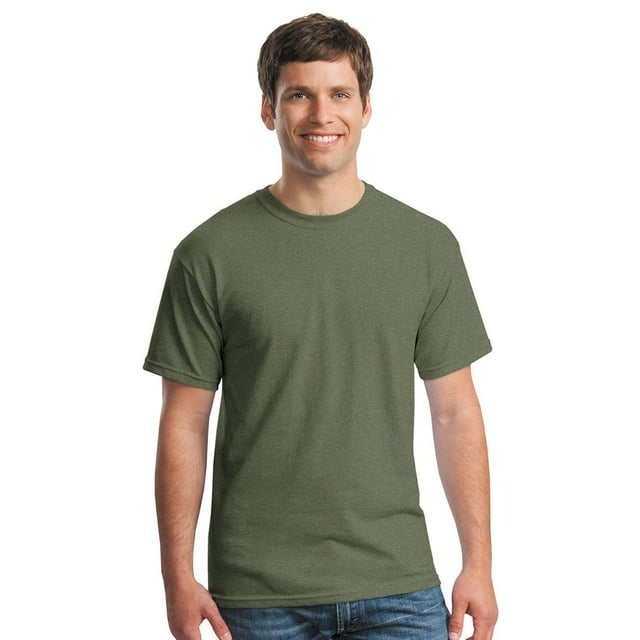 Gildan-5000-Unisex Heavy Cotton™ T-Shirt,Heather Military Green,1-Pack