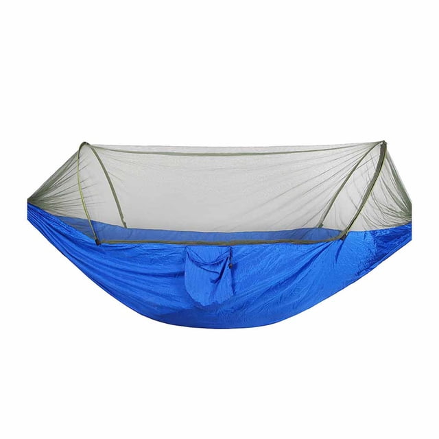 Hamac de Camping avec Moustiquaire, Balançoire de Voyage Extérieure Hamac de Couchage pour Randonnée Randonneur