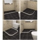 thumbnail image 3 of Barrera de ducha de nuevo diseño exclusivo, barrera de agua plegable para fácil instalación, protección contra inundaciones de silicona ajustable, multiusos para baño (ajustable), 3 of 5