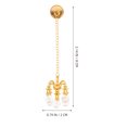 thumbnail image 2 of OFFIGAM 2Pcs Dollhouse Chandelier Golden Alloy Miniature Decoration Model for Collectors and Birthday, 2 of 10