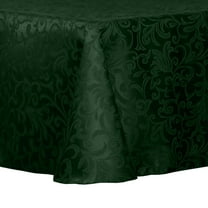 Ultimate Textile (2 Pack) Damask Somerset 54 x 96-Inch Oval Tablecloth - Home Dining Collection - Scroll Jacquard Design, Hunter Green