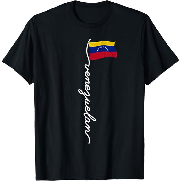 t-shirt Venezuela Signature Venezuelan T-Shirt mens,black,women,funny,journey,Crew Neck, Short Sleeve,custom clothing patterns.gift