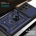 thumbnail image 3 of SOATUTO For Samsung S22 Ultra Phone Case Military Grade Drop Rugged Cover with Camera Slide Anti-Scratch Protective 360° Rotate Kickstand Shockproof Case for Samsung Galaxy S22 Ultra 6.8 inch - Blue, 3 of 6